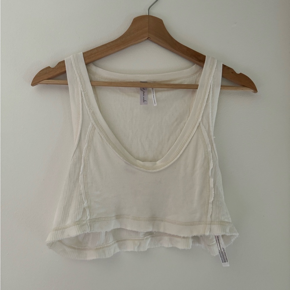 Out From Under white cropped tank top